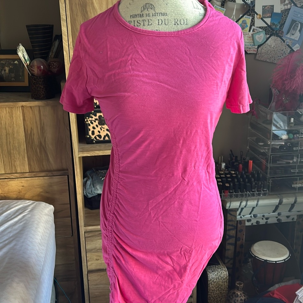Just Be Pink T-Shirt Dress - Medium